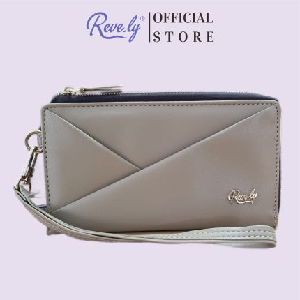 Dompet panjang Revely CHIC warna khaki