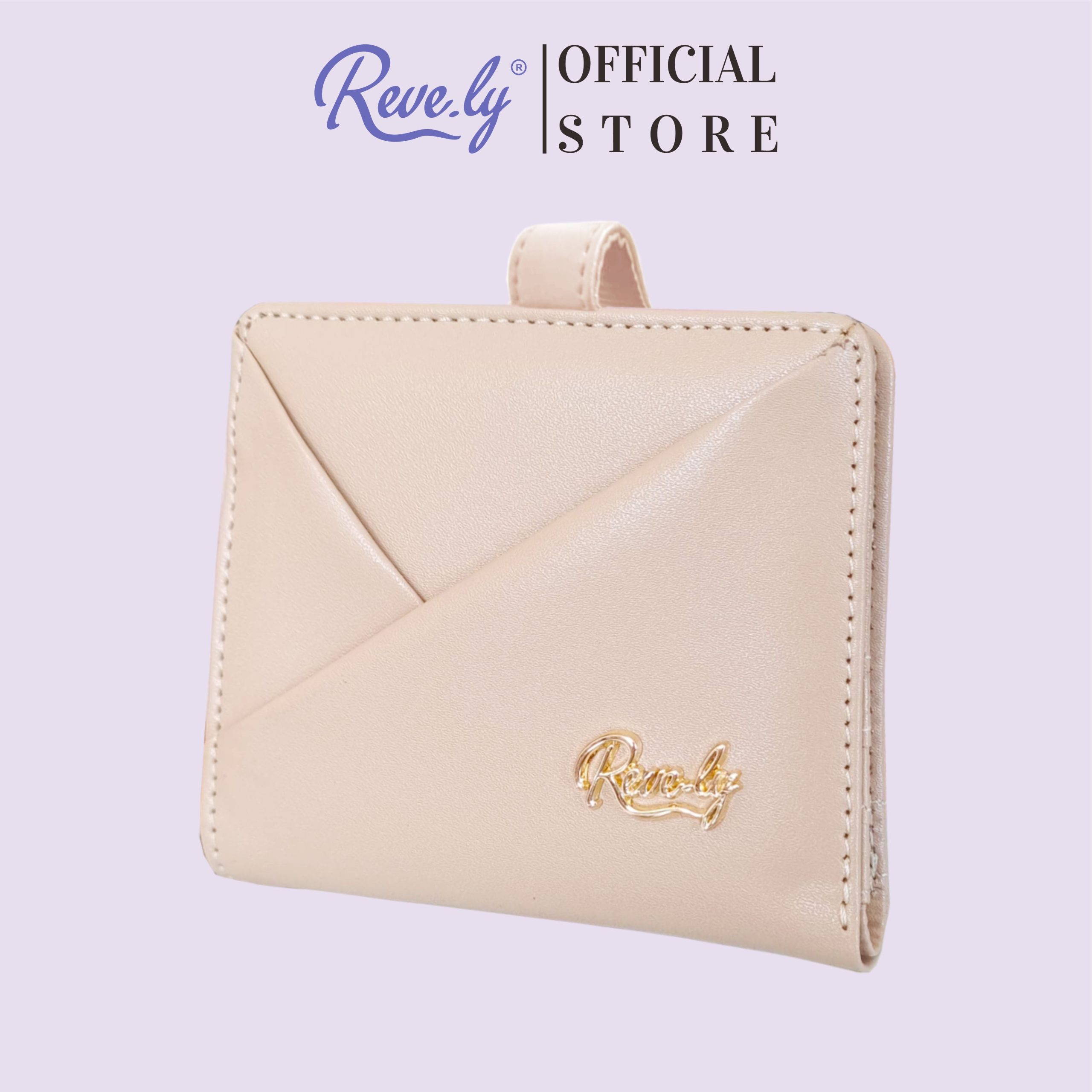 2 Dompet kartu Revely CHIC warna ivory